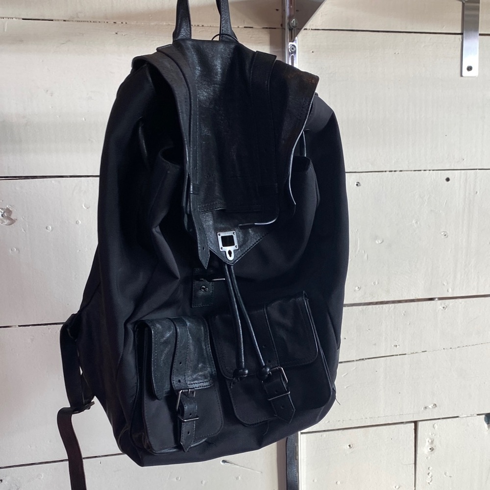 Proenza Schouler Black Leather Backpack